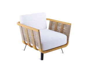 Welcome Fauteuil en teck et corde
